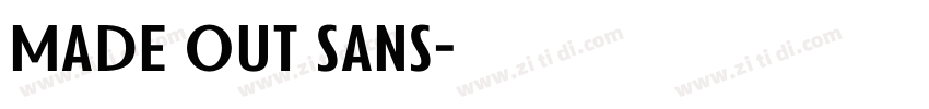 MADE OUT SANS字体转换